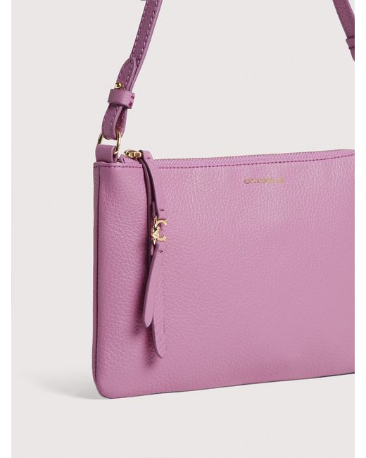 Coccinelle Pink Grained Leather Minibag C-Easy Mini