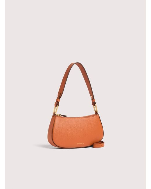 Coccinelle White Grained Leather Minibag Merveille Mini