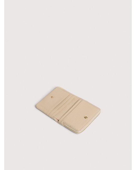 Coccinelle Natural Small Grained Leather Wallet C-Me Medium