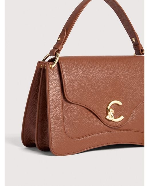 Coccinelle Multicolor Grained Leather Handbag C-Me Medium
