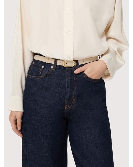Coccinelle Natural Grained Leather Belt C-Me