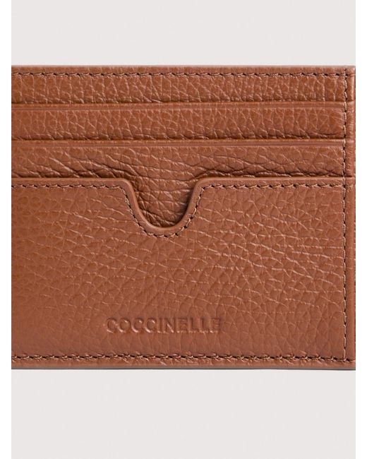 Coccinelle White Grainy Leather Card Holder Smart To Go Small