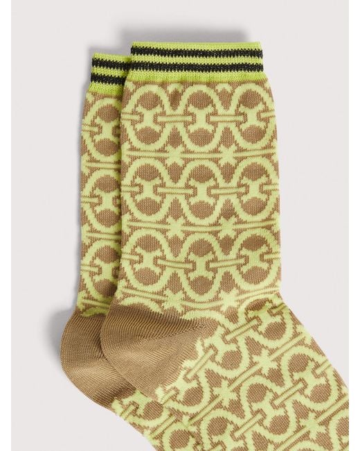 Coccinelle Metallic Cotton-Blend Socks Monogram
