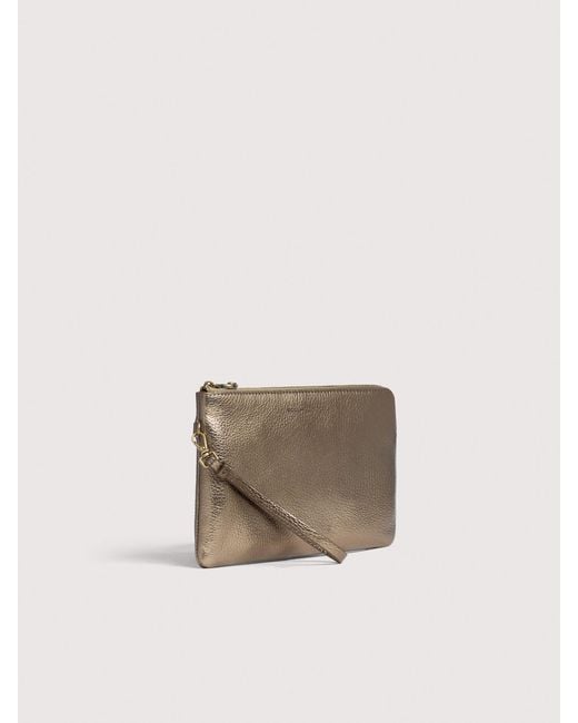 Coccinelle Natural Grained Leather Pouch C-Me Softy Medium