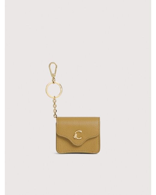 Coccinelle Natural Grained Leather Airpods Case C-Me