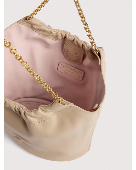 Coccinelle Natural Smooth Leather Minibag Smash Mini
