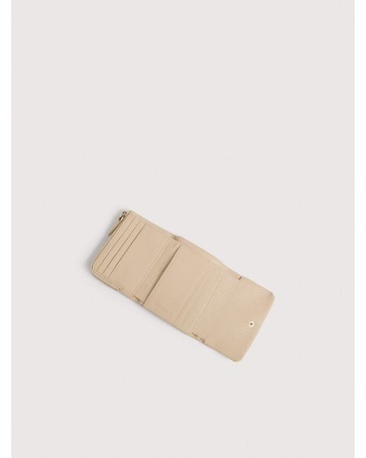Coccinelle Natural Grained Leather Wallet C-Me Softy Small