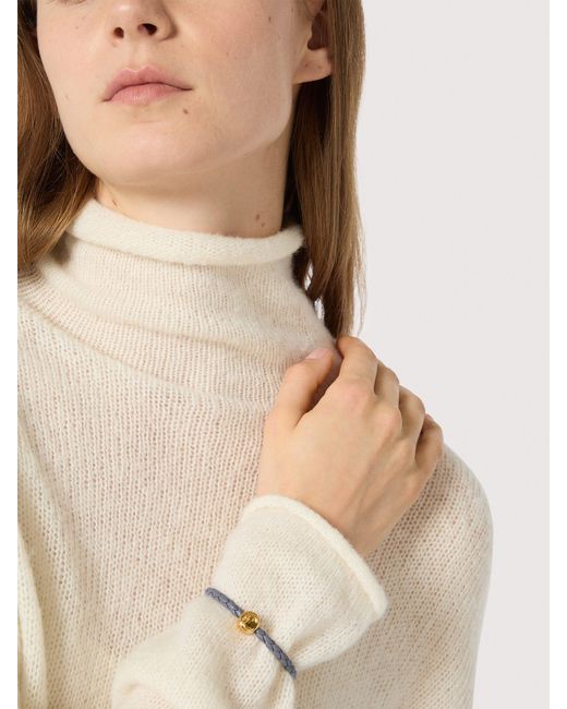 Coccinelle Natural Grained Leather Bracelet C-Me Sphere