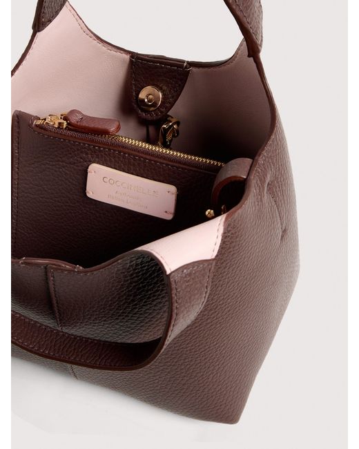 Coccinelle Multicolor Grained Leather Handbag C-Easy Small