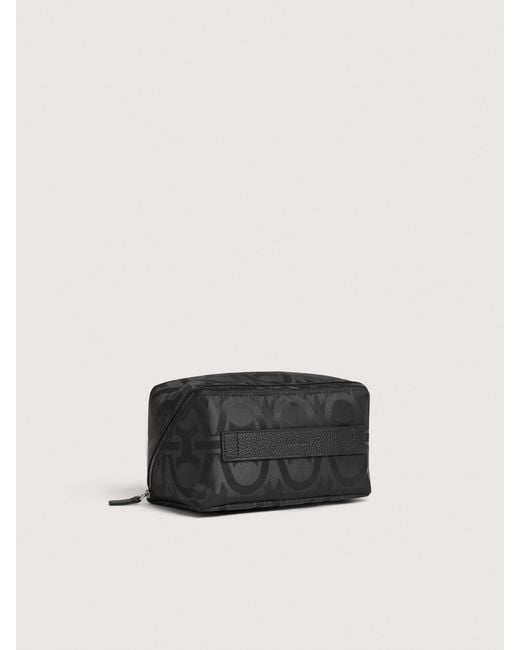 Coccinelle Black Necessaire Aus Nylongewebe Mit Monogram-Muster Smart To Go Monogram Nylon