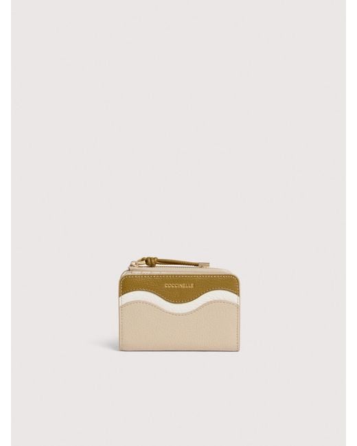 Coccinelle Natural Grained Leather Wallet Nami Small