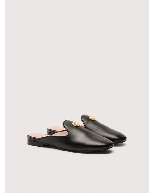Coccinelle White Smooth Leather Clogs C-Moonlight
