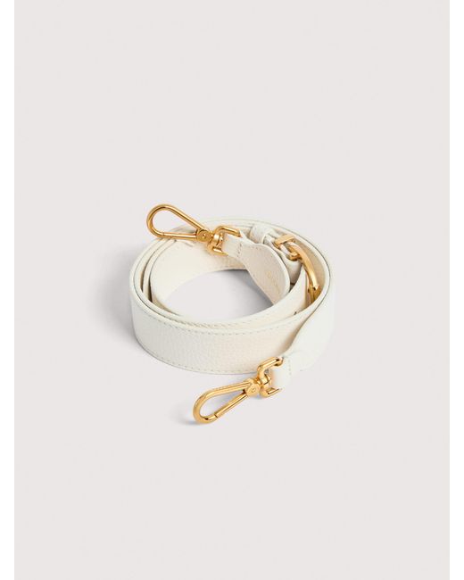 Coccinelle Natural Grained Leather Shoulder Strap Beth