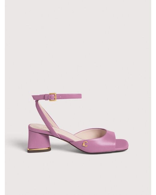 Coccinelle Pink Smooth Leather Sandals C-Everyday
