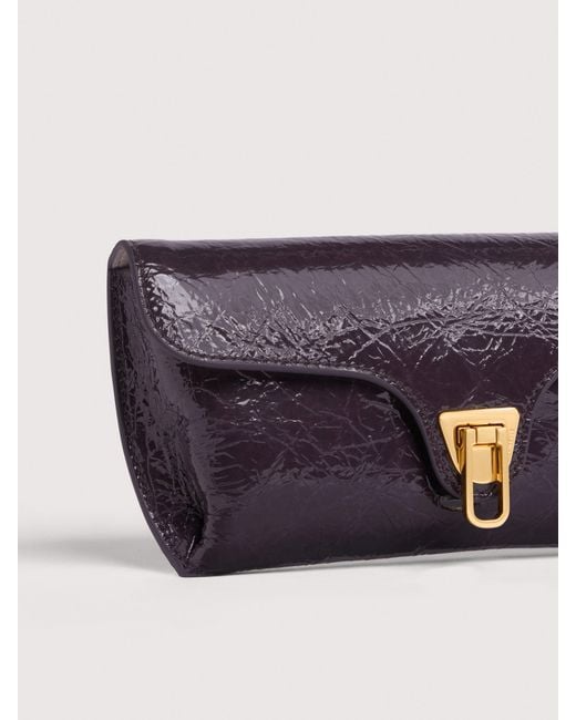 Coccinelle White Pochette Aus Glattleder