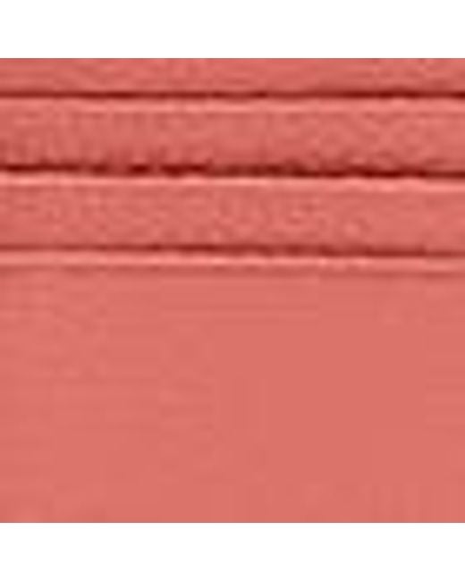 Coccinelle Pink Kartenetui Aus Genarbtem Leder Tassel