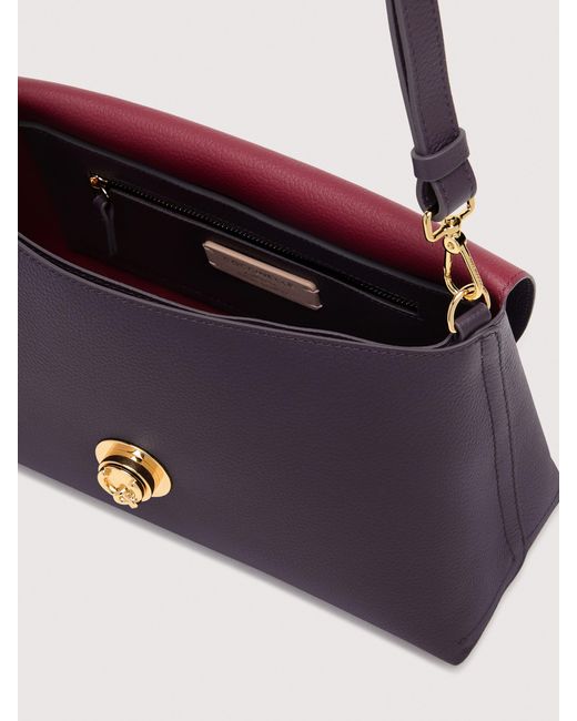 Coccinelle White Schultertasche Aus Doubleface-Leder Nikla Medium