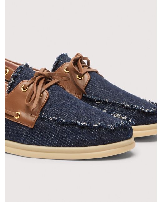 Coccinelle Blue Loafers Aus Denim C-Cruise Denim