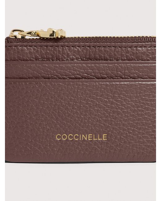 Coccinelle Multicolor Grained Leather Card Holder C-Me Small