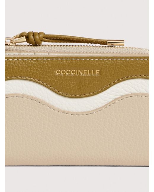 Coccinelle Natural Grained Leather Wallet Nami Small
