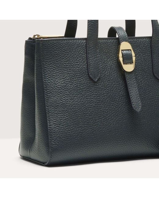 Coccinelle Black Henkeltasche Aus Genarbtem Leder Chara Small