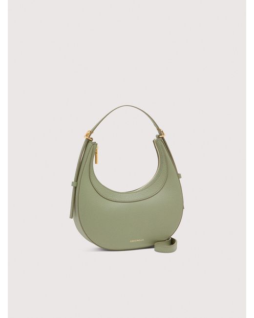 Coccinelle Green Minibag Aus Genarbtem Leder Whisper