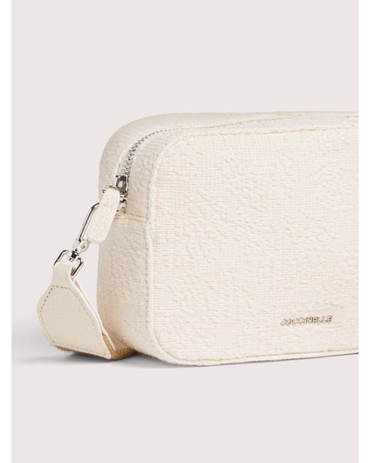 Coccinelle Natural Shells Textured Fabric Minibag Tebe Small
