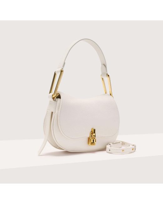 Coccinelle Natural Grained Leather Handbag Magie Soft Mini