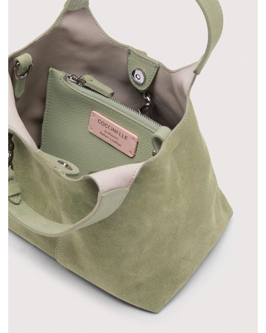 Coccinelle Multicolor Suede Handbag C-Easy Suede Small