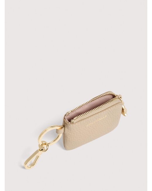 Coccinelle Natural Grained Leather Key Holder C-Me Softy