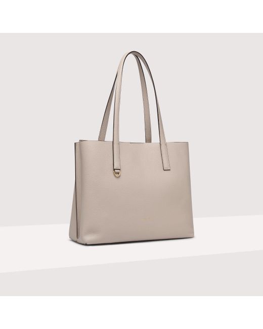 Borsa shopping in Pelle double Matinee di Coccinelle in Natural