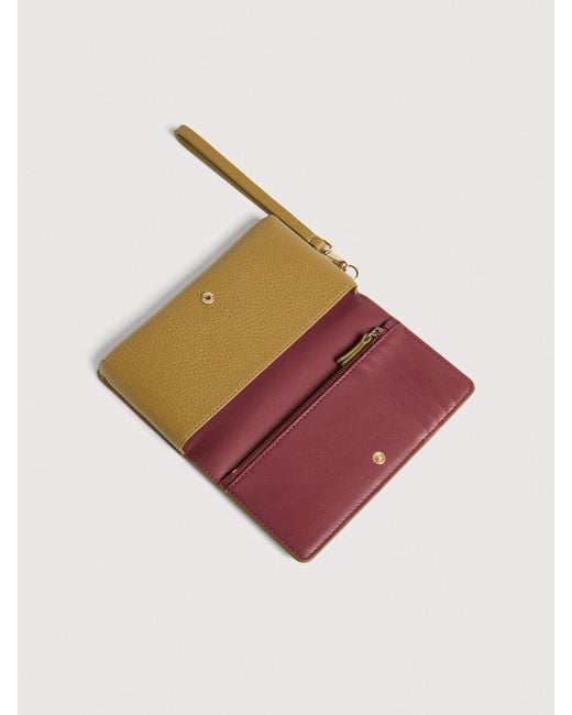 Coccinelle Natural Grained Leather Pouch C-Me Small
