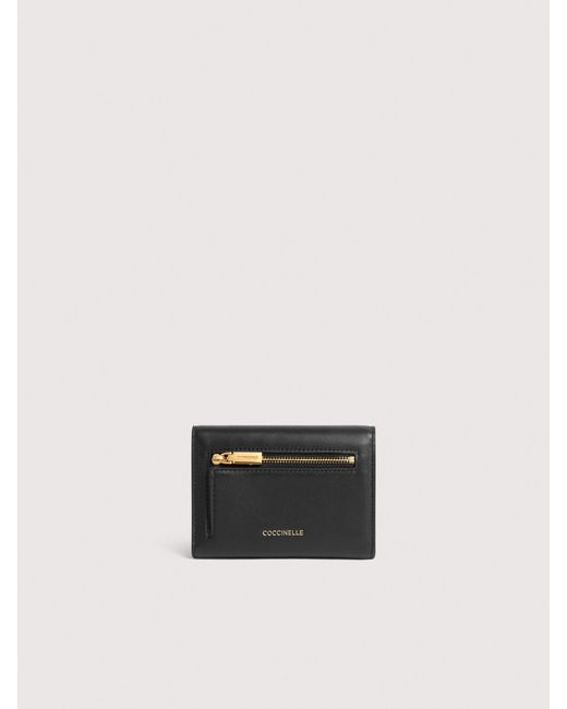 Coccinelle White Smooth Leather Wallet C-Me Medium