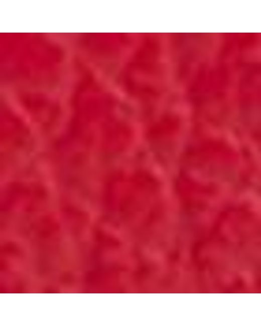 Coccinelle Red Small Grained Leather Wallet Metallic Small