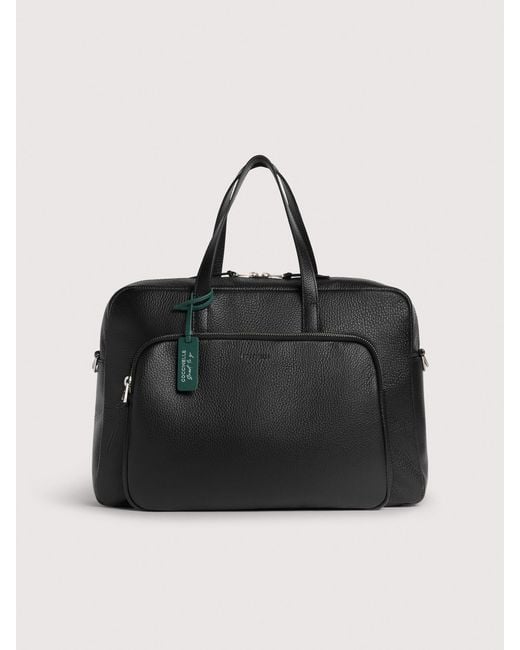Coccinelle Black Grained Leather Handbag Smart To Go Paki Large