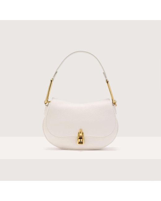 Coccinelle Natural Grained Leather Handbag Magie Soft Mini