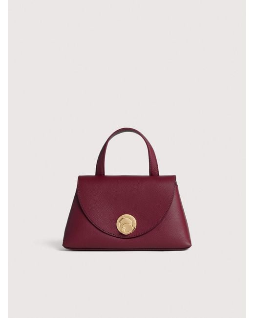 Coccinelle Purple Henkeltasche Aus Doubleface-Leder Nikla Small