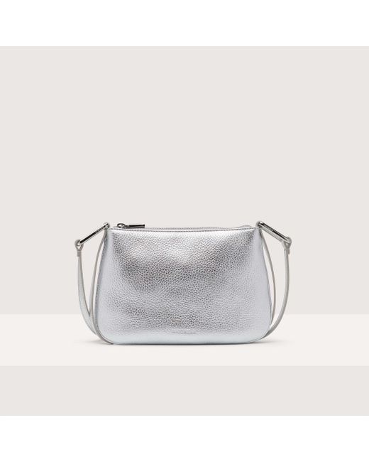 Coccinelle Gray Grained Leather Minibag Magie Small