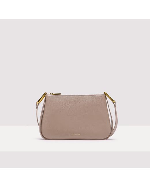 Coccinelle Gray Grained Leather Minibag Magie Small