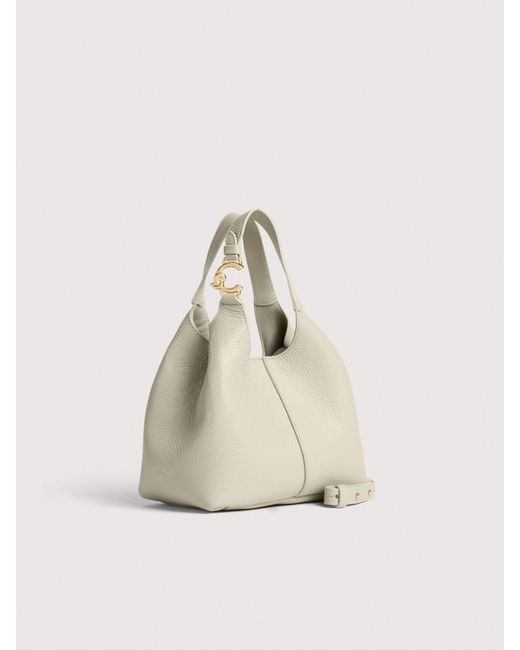 Coccinelle Natural Grained Leather Handbag C-Easy Small