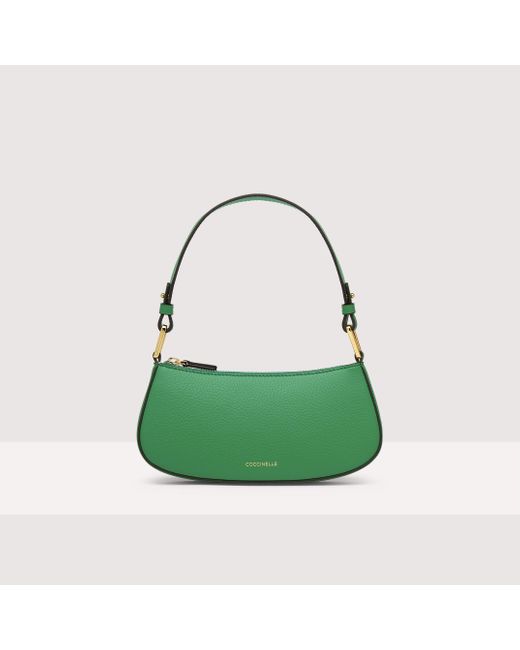 Coccinelle Green Minibag aus genarbtem Leder Merveille