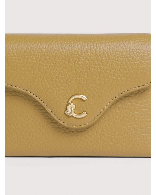 Coccinelle Natural Small Grained Leather Wallet C-Me Small
