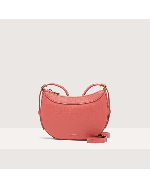 Coccinelle Pink Grained Leather Minibag Whisper