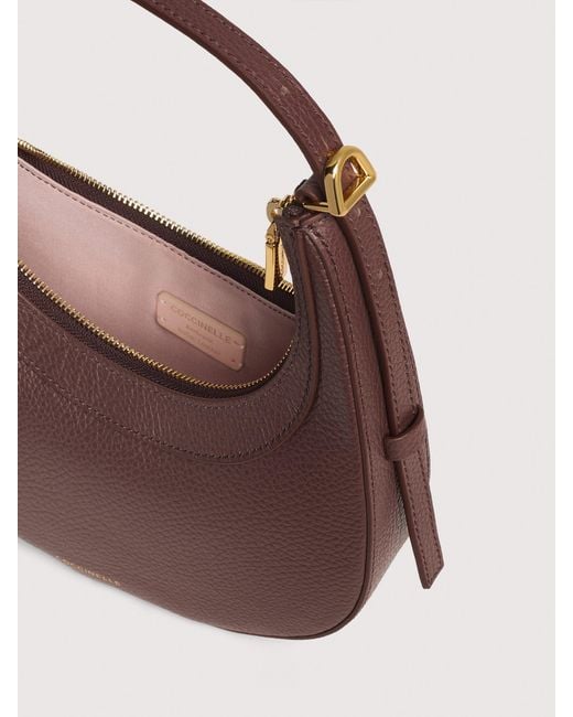 Coccinelle Pink Grained Leather Minibag Whisper Mini