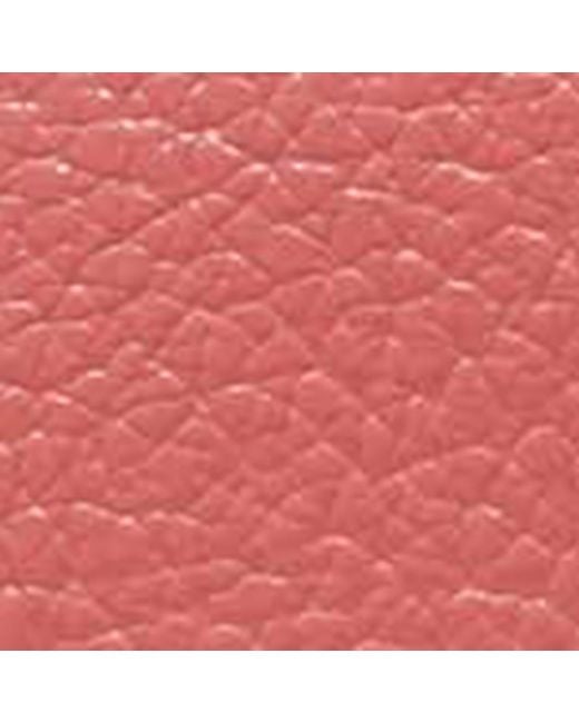 Coccinelle Pink Grained Leather Beauty Case Smart To Go
