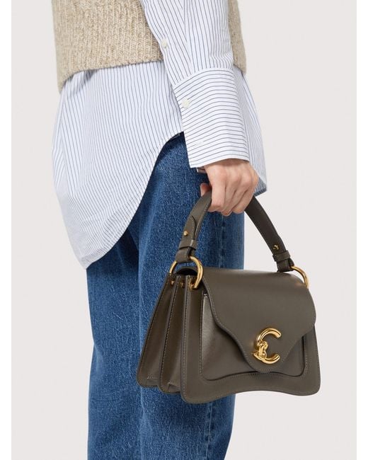 Coccinelle Multicolor Smooth Calf Leather Handbag C-Me Small