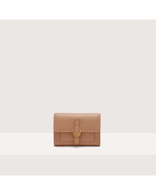Coccinelle Brown Medium Grained Leather Wallet Campus