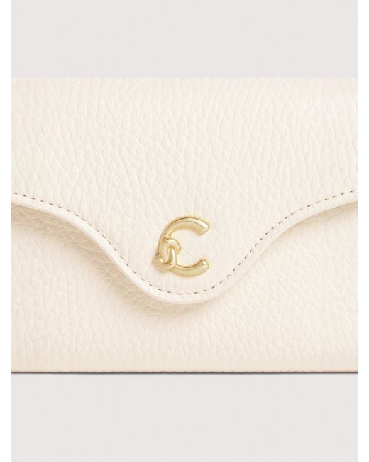 Coccinelle Natural Small Grained Leather Wallet C-Me Small