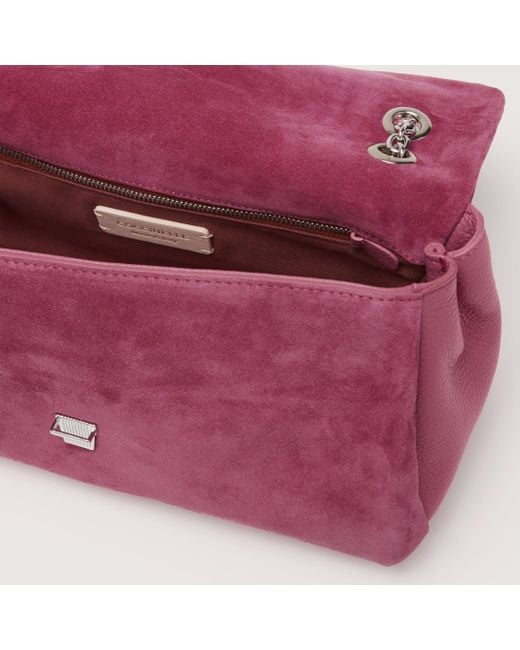 Coccinelle Purple Suede Shoulder Bag Neofirenze Suede Large