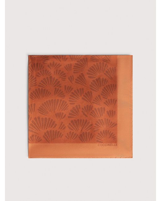 Coccinelle Orange Silk Foulard Shell